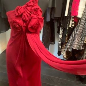 ABS Special Edition long red/burgundy gown NWT